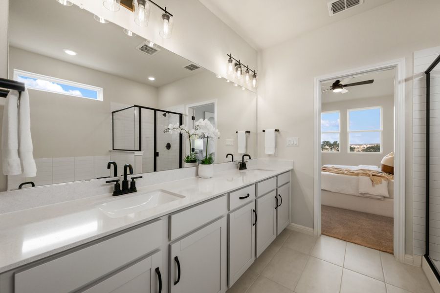 Representative furnished interior of a home built from the Granbury by Ashton Woods in The Trails at Carmel, Pflugerville (Image 36).