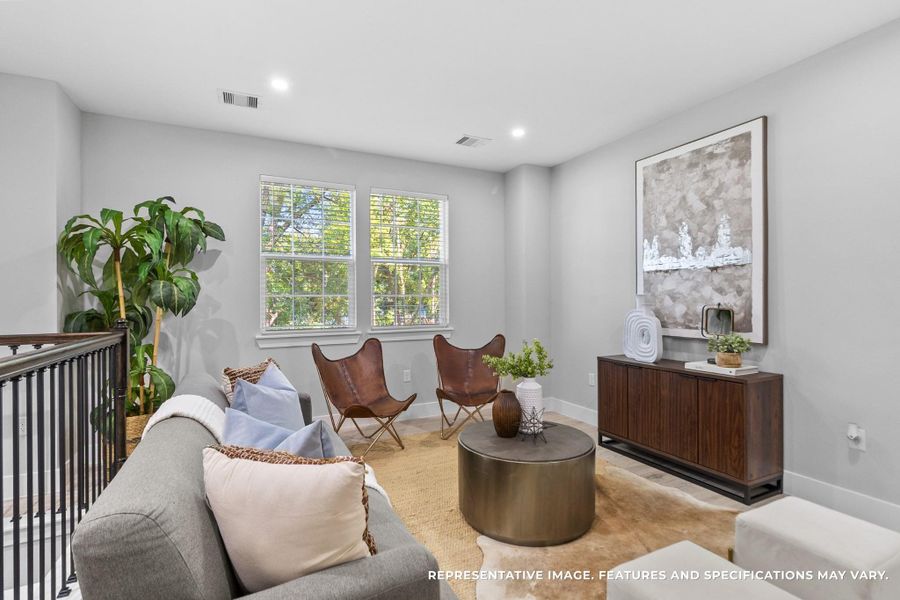 Upstairs, your loft is the perfect bonus space—ideal for movie nights, game time, or just curling up with a good book. Upstairs, your loft is the perfect bonus space—ideal for movie nights, game time, or just curling up with a good book.