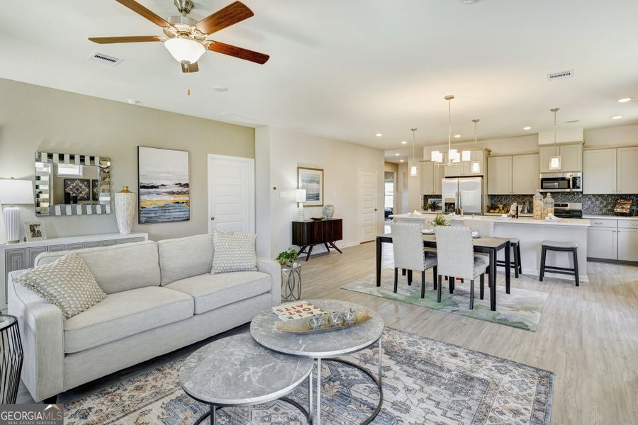 Furnished interior view inside a new home in Maddox Station, Eatonton (Image 9).
