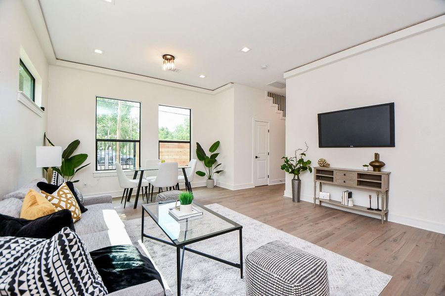 Furnished interior view inside a new home in , Houston (Image 4).