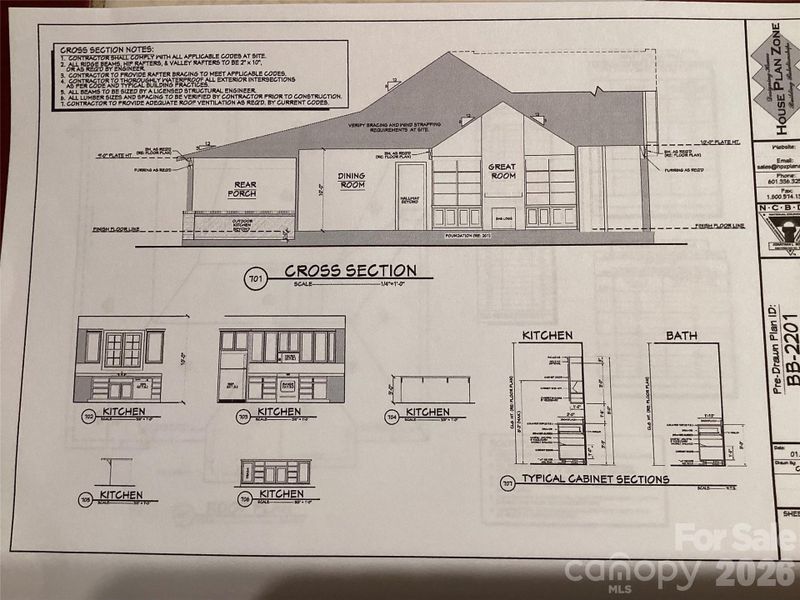 Cross section of home.