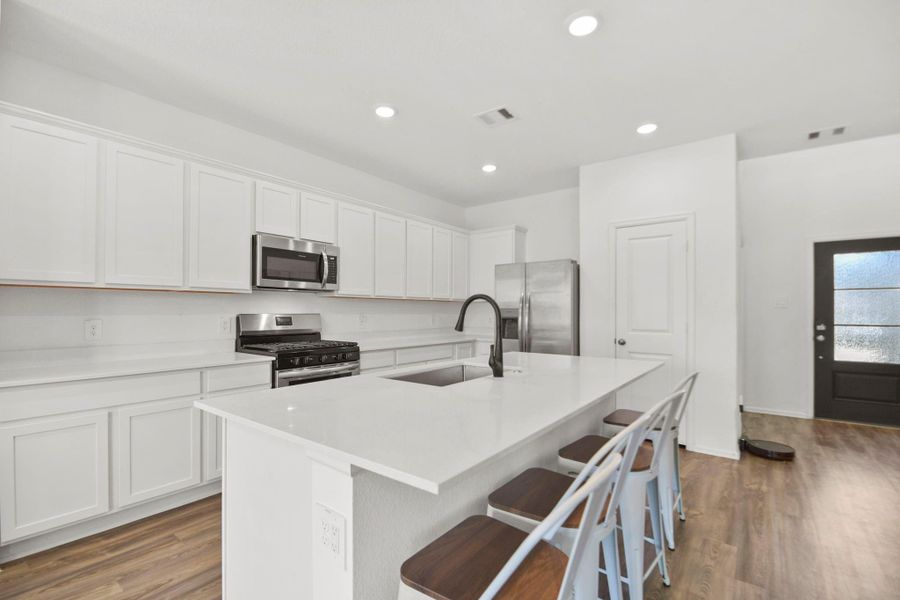 Furnished interior view inside a new home in , Conroe (Image 28).