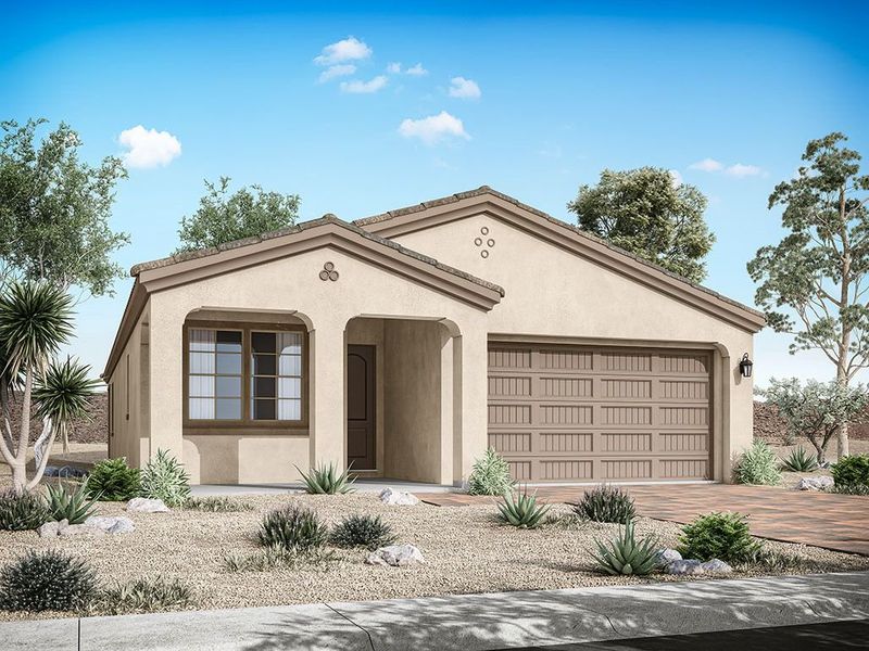 Representative exterior photo of a completed home built from the Sawgrass II by William Ryan Homes in Fairways in Victory at Verrado, Buckeye, AZ (Image 15).