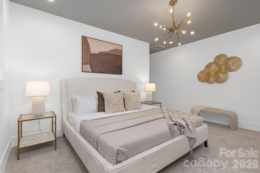 Furnished interior view inside a new home in , Charlotte (Image 27).