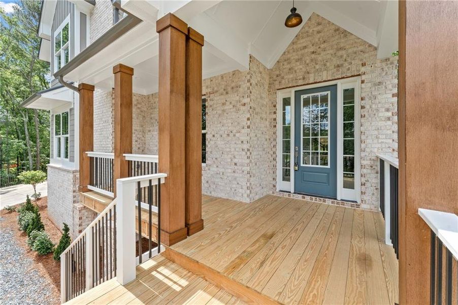 Exterior details and patio area of a home in Liberty Springs, Woodstock (Image 4). Exterior details and patio area of a home in Liberty Springs, Woodstock (Image 4).