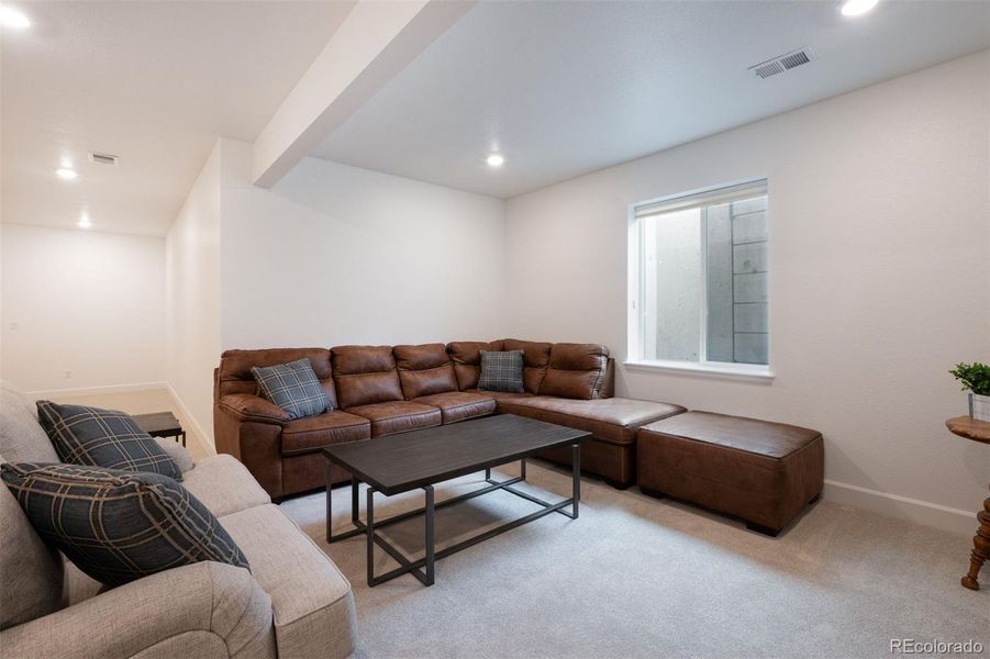 Furnished interior view inside a new home in Trailstone Destination Collection, Arvada (Image 4).