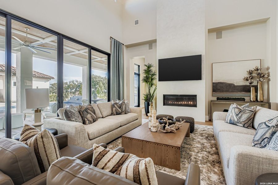 Furnished interior view inside a new home in Pecan Springs, Boerne (Image 28).