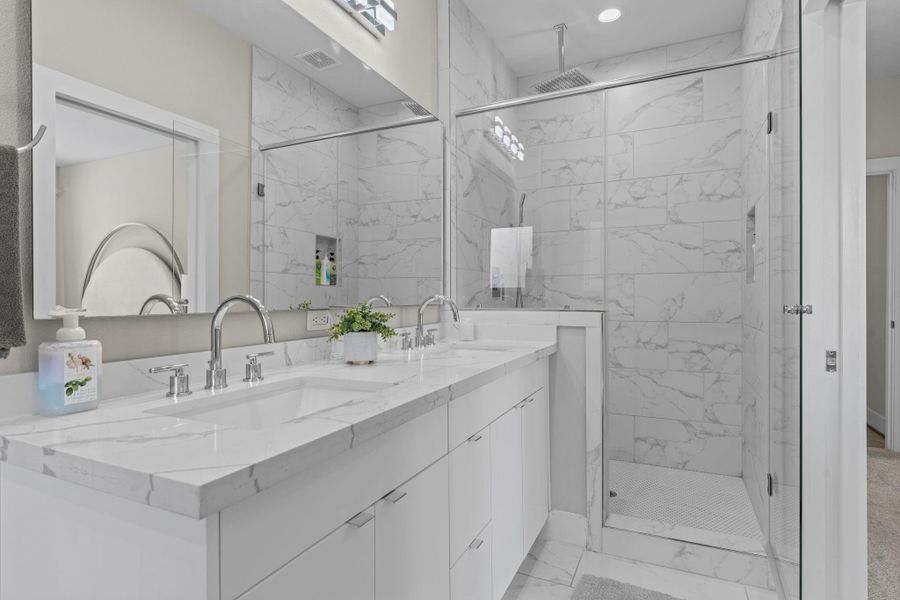 Furnished interior view inside a new home in , Houston (Image 18).