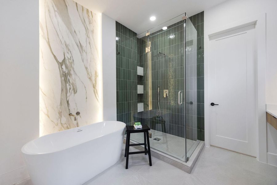 Furnished interior view inside a new home in , Houston (Image 30).