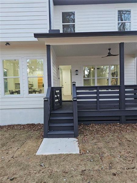 Exterior details and patio area of a home in , Scottdale (Image 22).