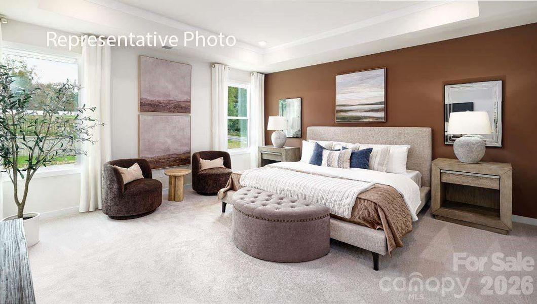 Furnished interior view inside a new home in Sylvan Creek, Denver (Image 17).