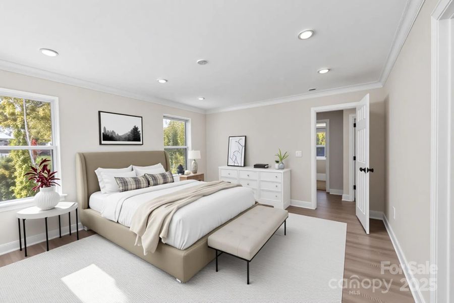 Furnished interior view inside a new home in , Huntersville (Image 6).