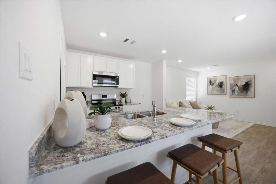 Furnished interior view inside a new home in Pineapple Square, Houston (Image 6).