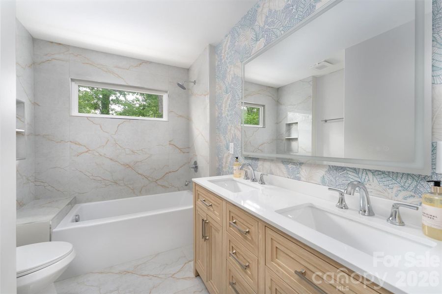 Furnished interior view inside a new home in , Asheville (Image 15).