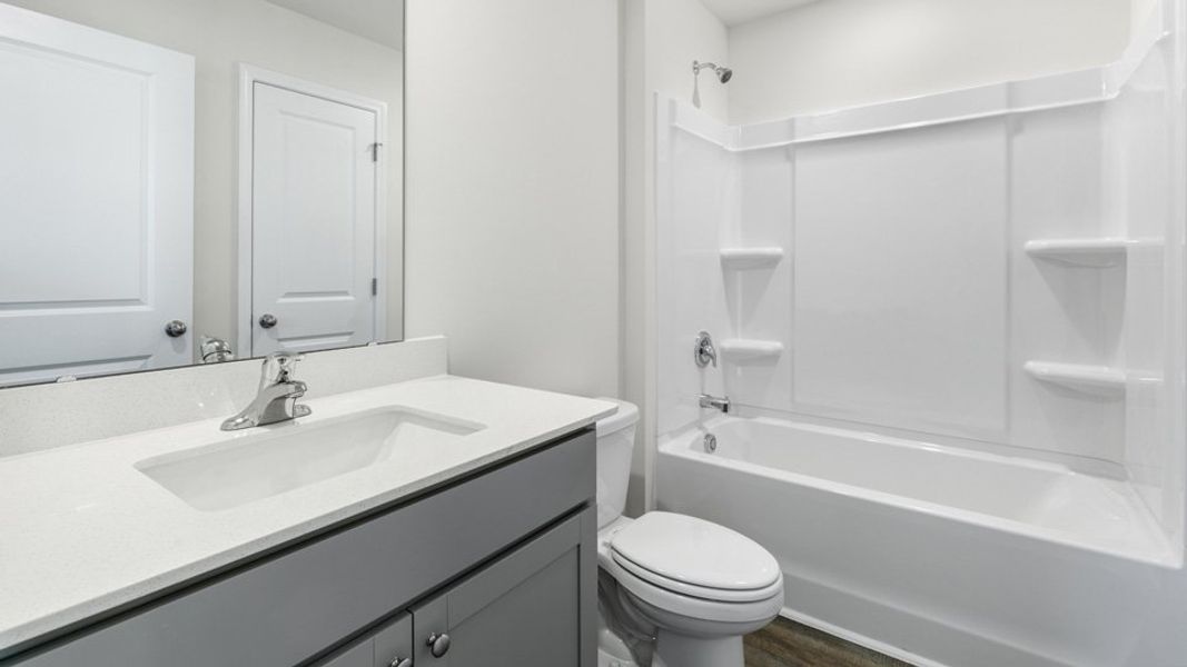 Furnished interior view inside a new home in The Townes at Honeycutt Oaks, Angier (Image 8).