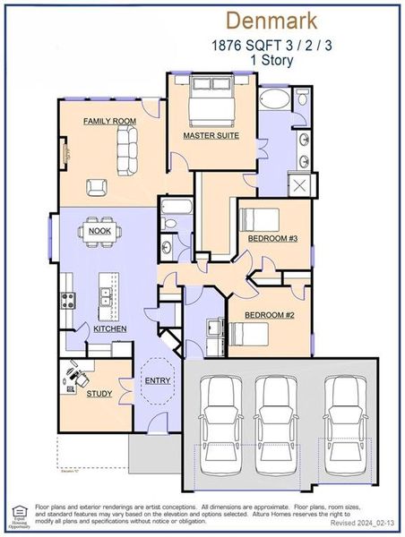 Floor Plan Representative - (3 Car)