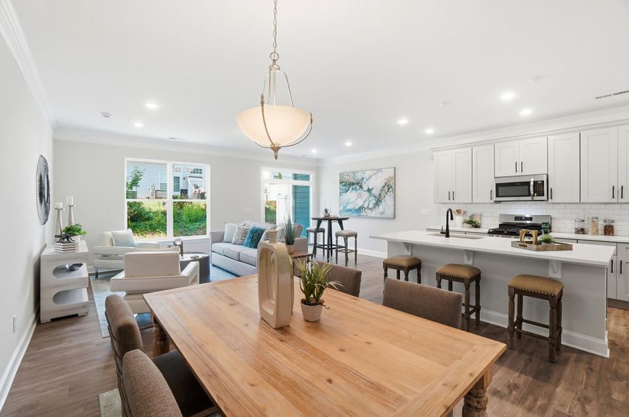 Furnished interior view inside a new home in Harrisburg Village Townhomes, Harrisburg (Image 16).
