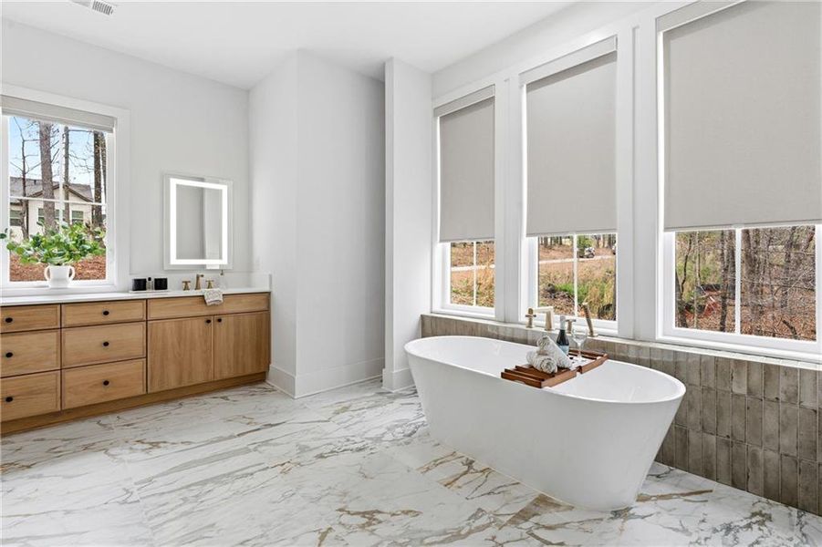 Furnished interior view inside a new home in , Dacula (Image 62).