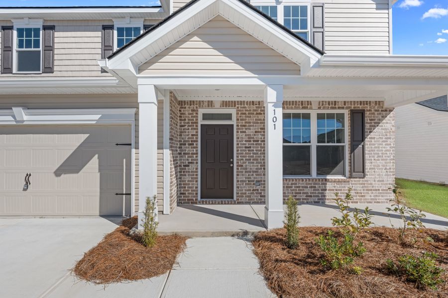 Representative exterior details of a home built from the The Hatteras by Smith Family Homes in Savannah Highlands, Savannah (Image 3).