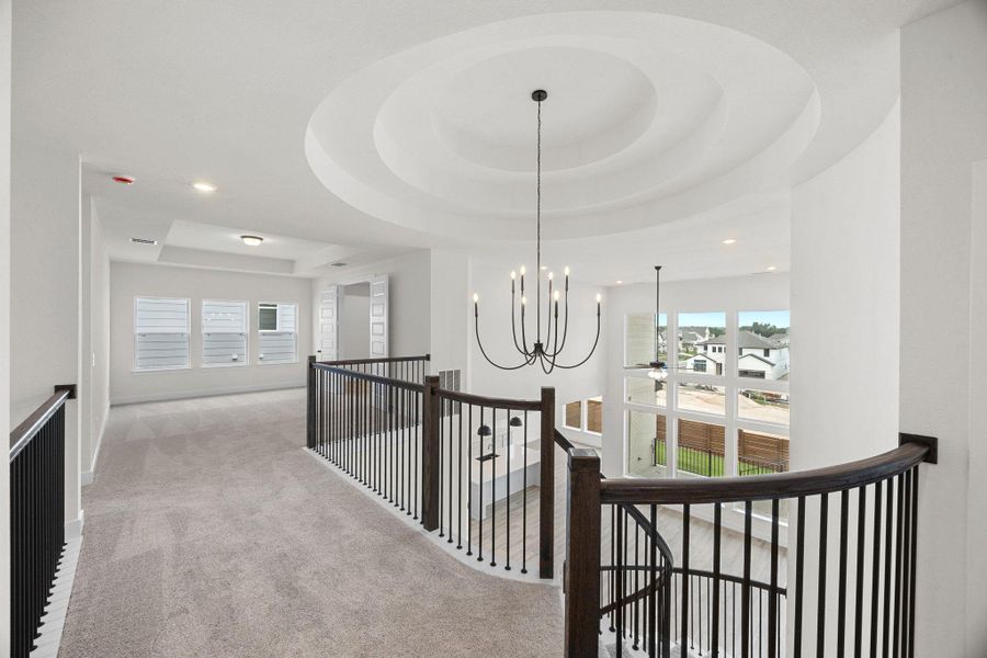 Furnished interior view inside a new home in Provence - 60', Austin (Image 18). Furnished interior view inside a new home in Provence - 60', Austin (Image 18).