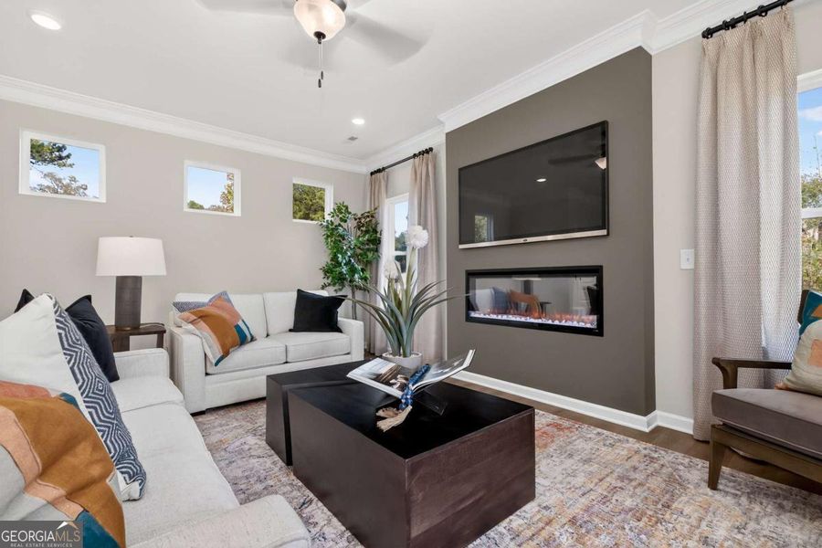 Furnished interior view inside a new home in Trellis Park, Hampton (Image 21). Furnished interior view inside a new home in Trellis Park, Hampton (Image 21).