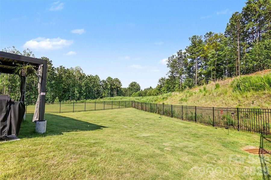 Exterior details and patio area of a home in Lakeshore at Windstone, Mooresville (Image 25).