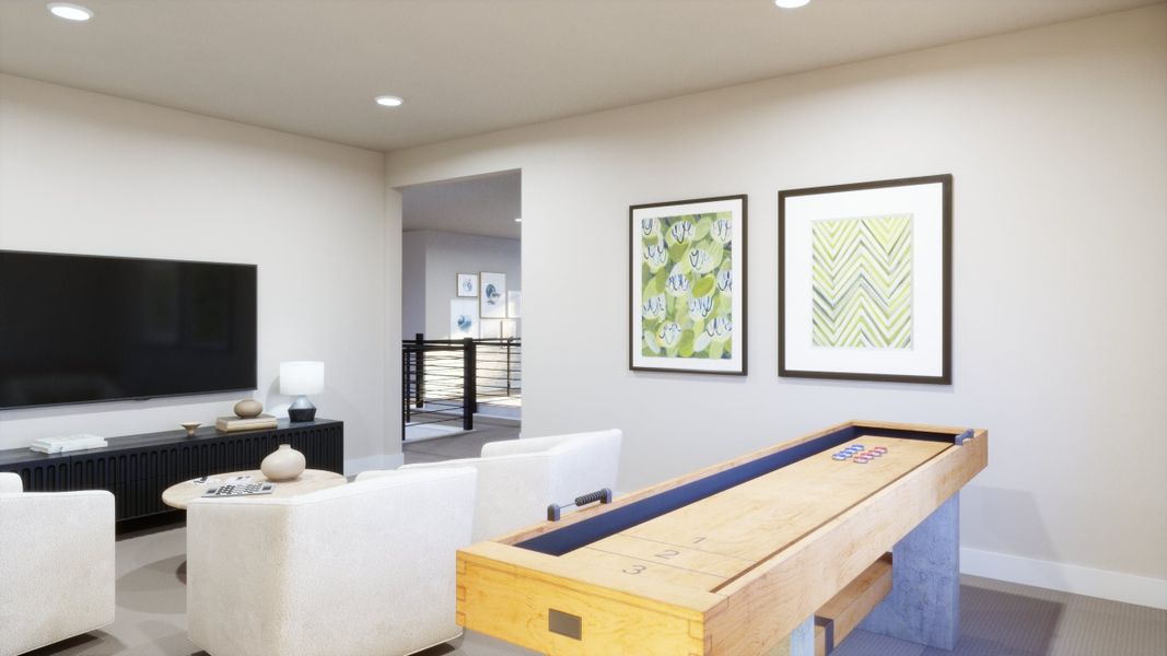 Representative furnished interior of a home built from the 5055 by Risewell Homes in Freedom at Anthem, Kyle (Image 11).