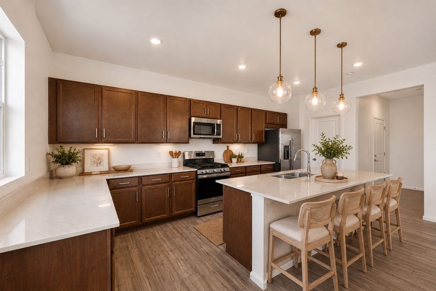 Furnished interior view inside a new home in Lake Bluff, Greeley (Image 3).