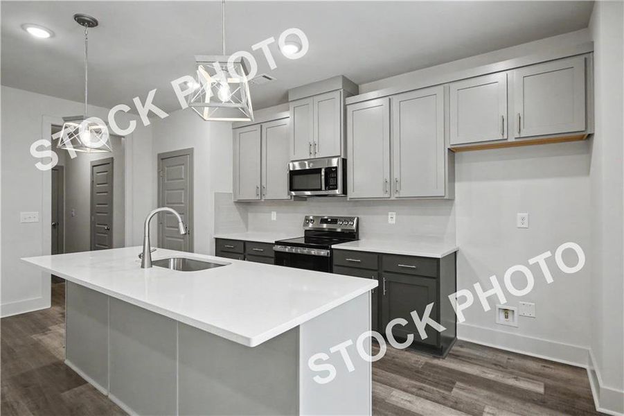 Furnished interior view inside a new home in , Norcross (Image 8).