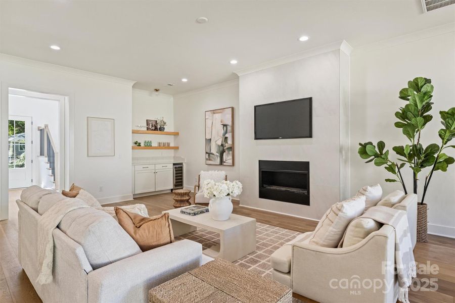 Furnished interior view inside a new home in , Charlotte (Image 12).