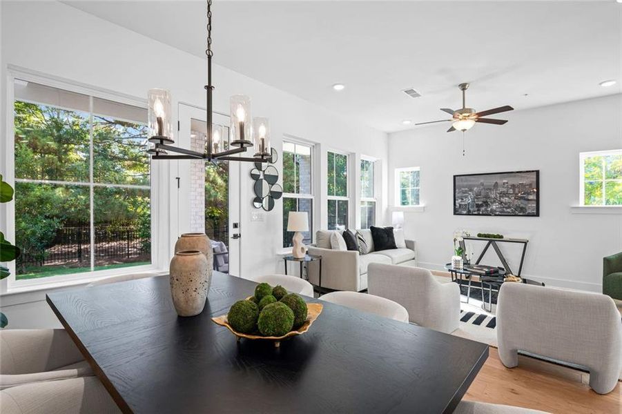 Furnished interior view inside a new home in , Alpharetta (Image 21).
