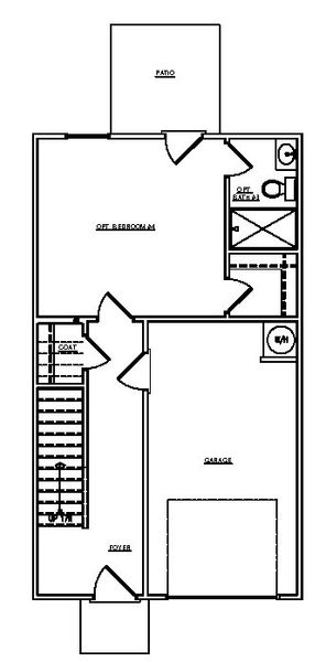2D floor plan layout of this home in Liberty Village, Flemington, GA (Image 2).