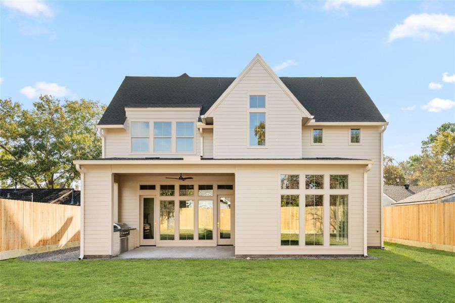 Exterior details and patio area of a home in , Houston (Image 5). Exterior details and patio area of a home in , Houston (Image 5).