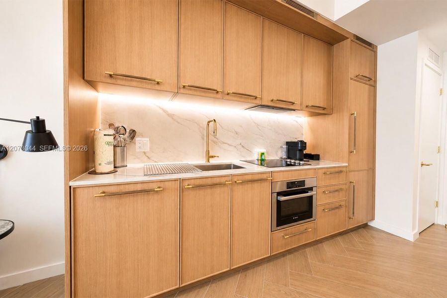 Furnished interior view inside a new home in , Miami (Image 11).
