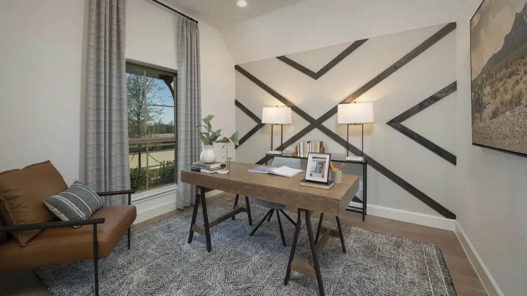 Furnished interior view inside a new home in Silo Mills, Cleburne (Image 92). Furnished interior view inside a new home in Silo Mills, Cleburne (Image 92).