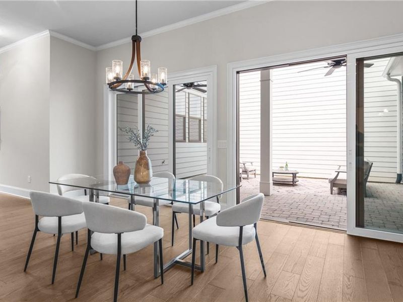 Furnished interior view inside a new home in The Village at Towne Lake, Woodstock (Image 41).
