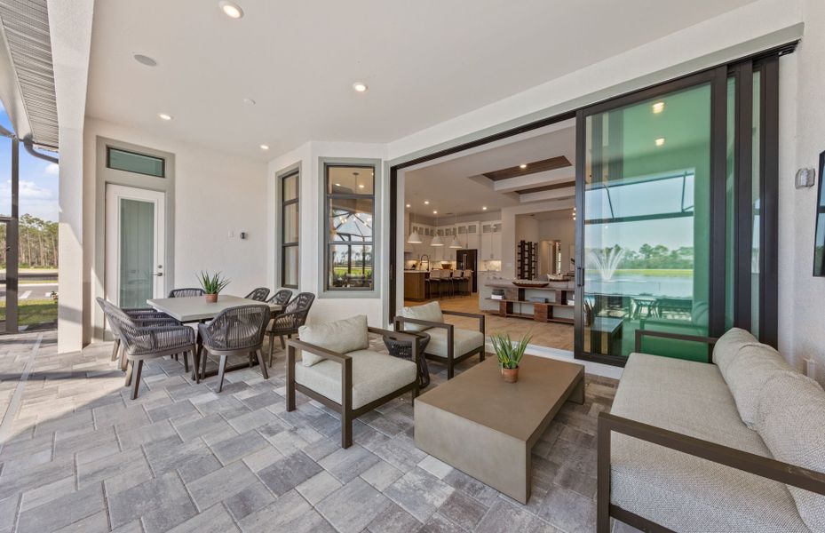 Image 38 representing the Layton Grande by DiVosta in TerraWalk at Babcock Ranch, Alva, FL.