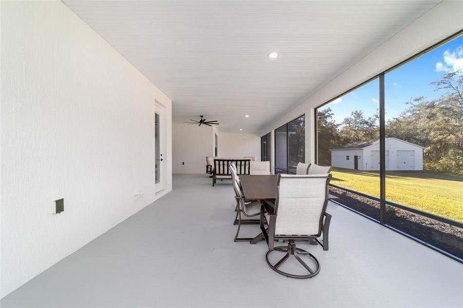 Exterior details and patio area of a home in , Belleview (Image 32).