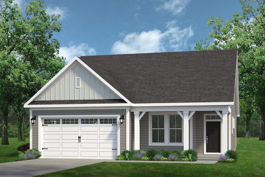 Representative exterior photo of a completed home built from the The Wren by Chesapeake Homes in Heritage Park at Longs, Longs, SC (Image 8).