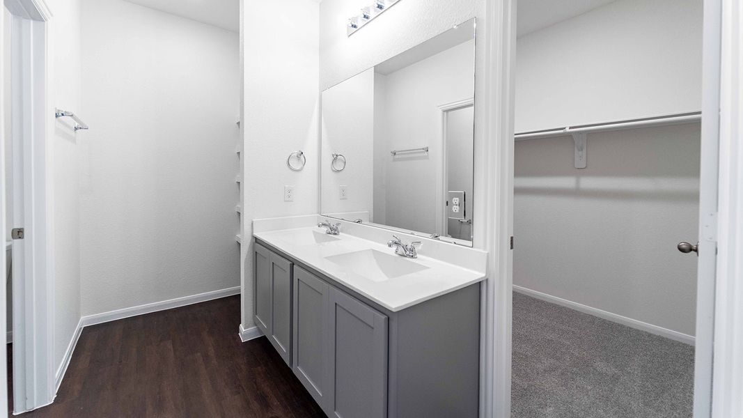 Furnished interior view inside a new home in The Canopies, Splendora (Image 9).