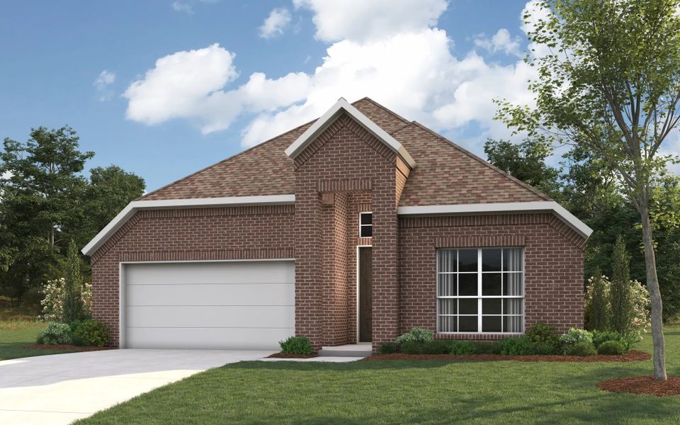 Representative exterior photo of a completed home built from the Pearl by Stonehollow Homes in Estates At Baker Park, Sherman, TX (Image 4).