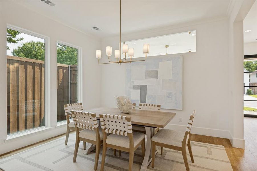 Furnished interior view inside a new home in , Dallas (Image 10).