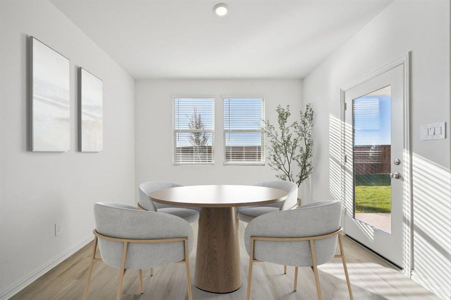 Furnished interior view inside a new home in Lakehaven - Premier Series, Farmersville (Image 6).