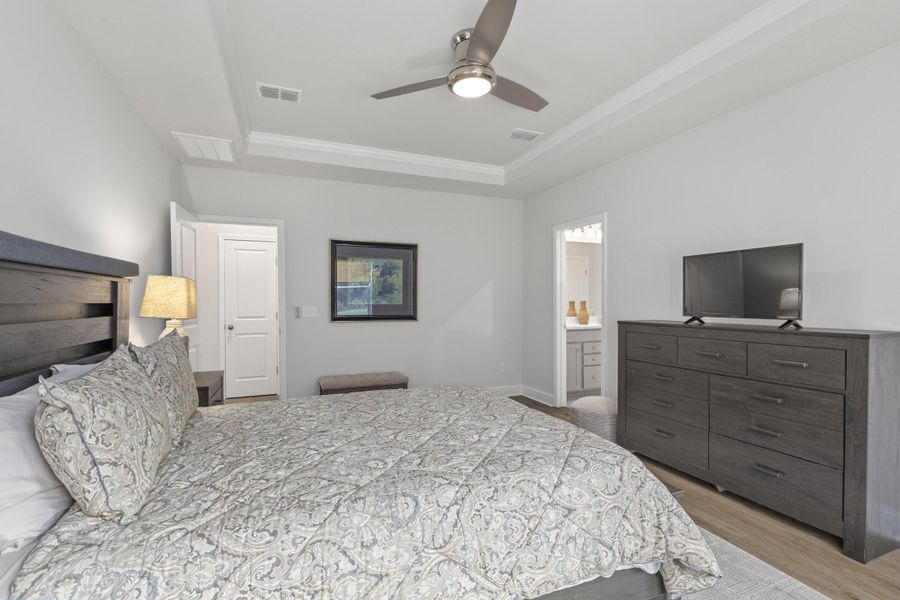 Furnished interior view inside a new home in Cedar Glen Preserve, Huger (Image 36).