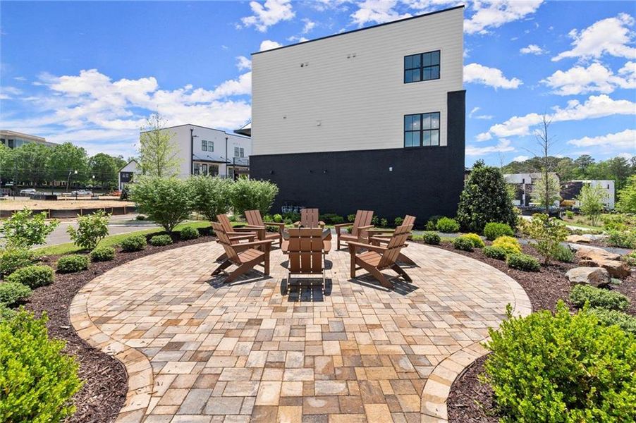 Front exterior of a new home in The Gathering – Alpharetta, Alpharetta, GA, highlighting curb appeal (Image 26).
