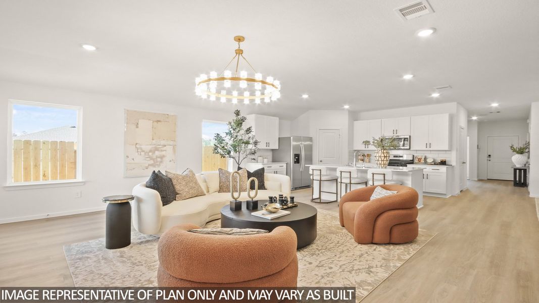 Furnished interior view inside a new home in Grand Pines, Magnolia (Image 11). Furnished interior view inside a new home in Grand Pines, Magnolia (Image 11).