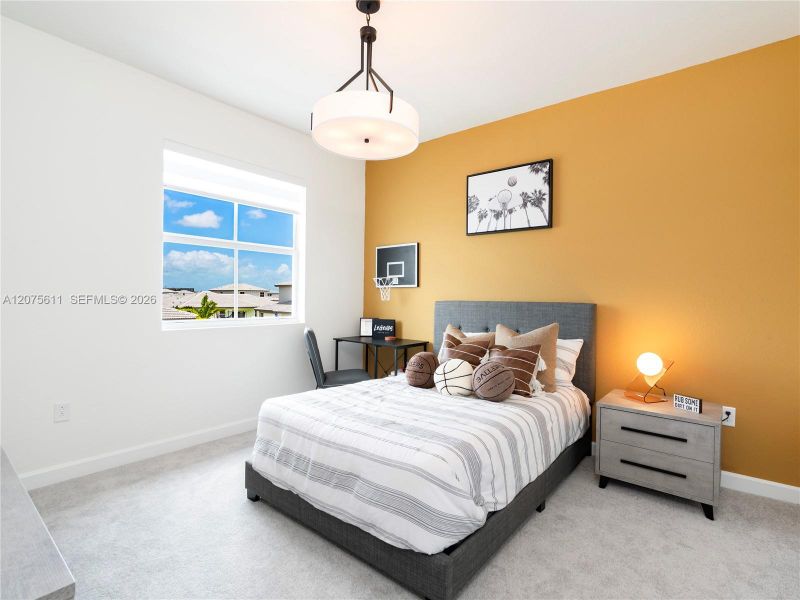 Furnished interior view inside a new home in Wildwood Groves, Miami (Image 17).