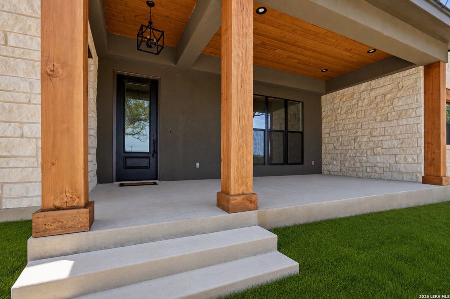 Exterior details and patio area of a home in , Spring Branch (Image 34).
