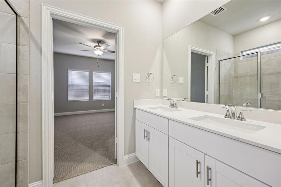 Furnished interior view inside a new home in Parks at Foster Crossing - Spring Series, Anna (Image 17).