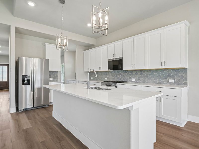Furnished interior view inside a new home in Lakehaven - Premier Series, Farmersville (Image 8). Furnished interior view inside a new home in Lakehaven - Premier Series, Farmersville (Image 8).